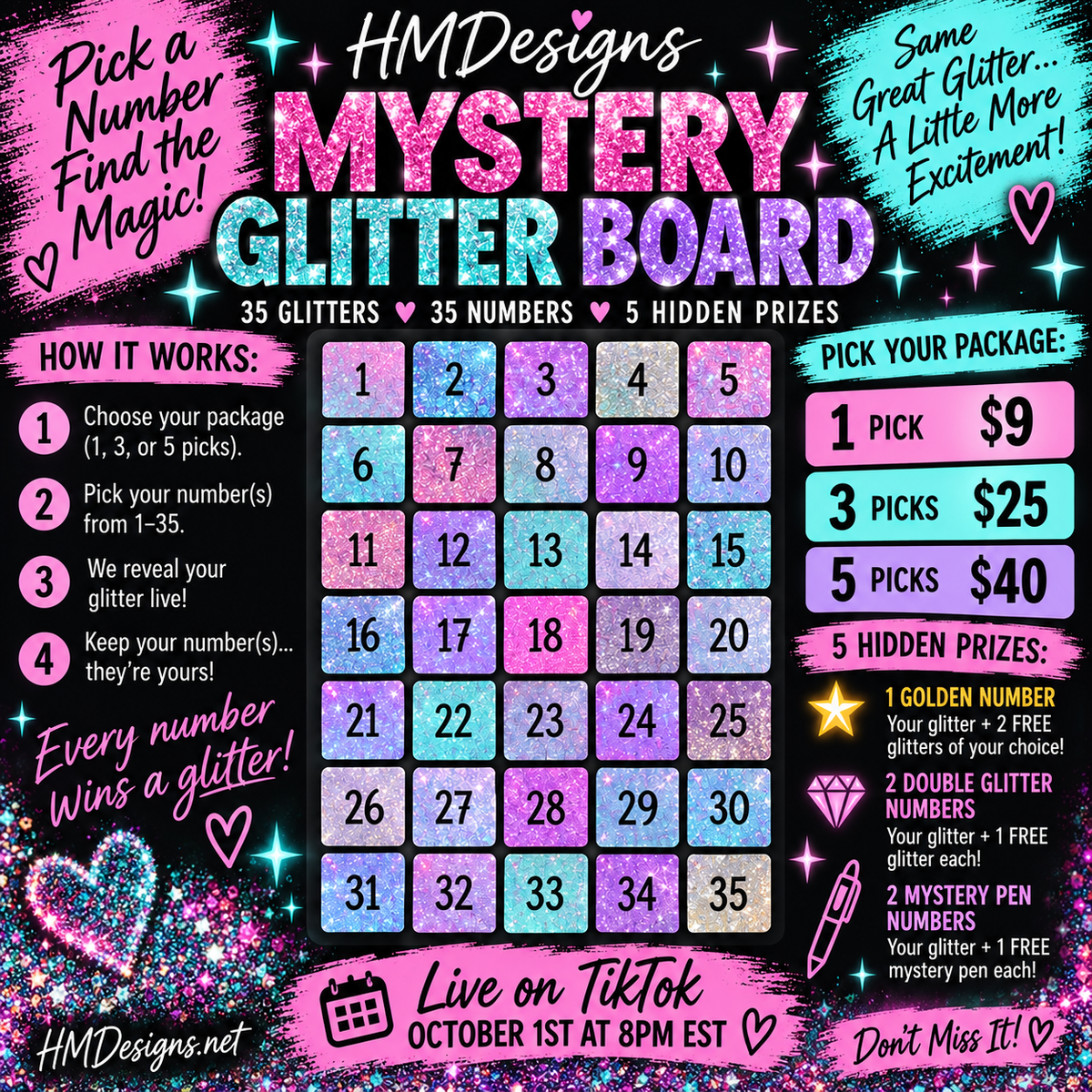Mystery Glitter Board